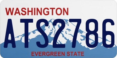 WA license plate ATS2786