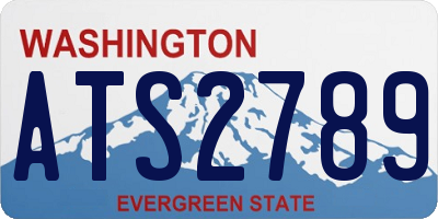WA license plate ATS2789