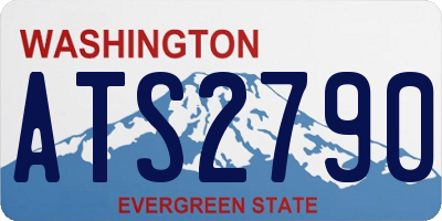 WA license plate ATS2790