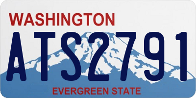 WA license plate ATS2791