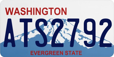 WA license plate ATS2792