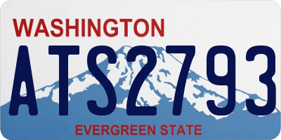 WA license plate ATS2793