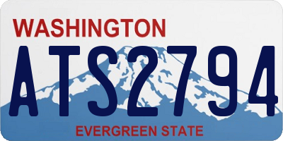WA license plate ATS2794