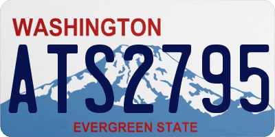 WA license plate ATS2795