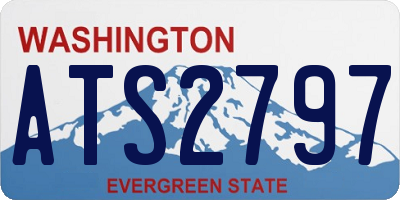 WA license plate ATS2797