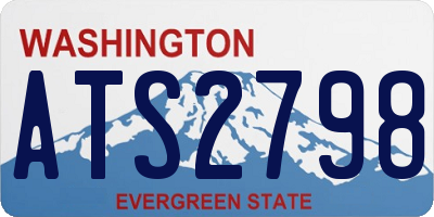 WA license plate ATS2798