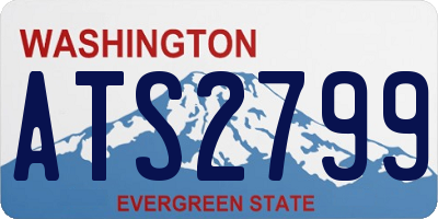 WA license plate ATS2799