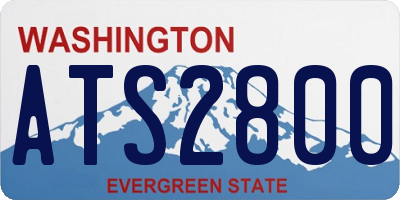 WA license plate ATS2800