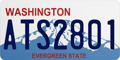 WA license plate ATS2801
