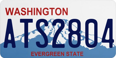 WA license plate ATS2804