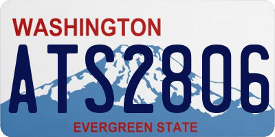 WA license plate ATS2806