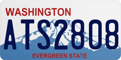 WA license plate ATS2808