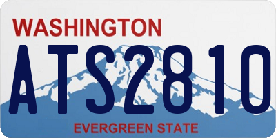 WA license plate ATS2810