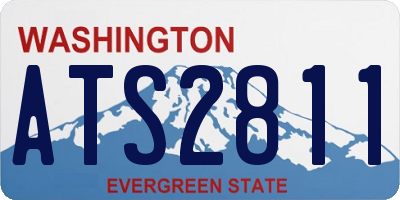 WA license plate ATS2811