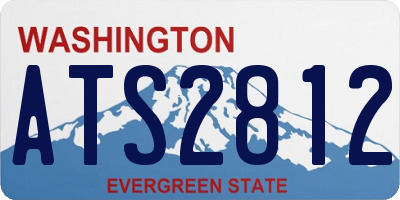 WA license plate ATS2812