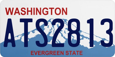 WA license plate ATS2813