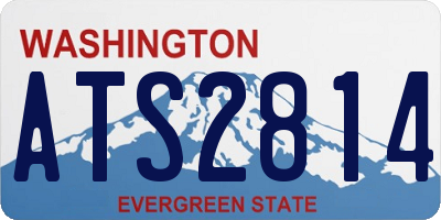 WA license plate ATS2814