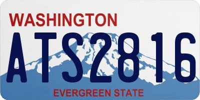 WA license plate ATS2816