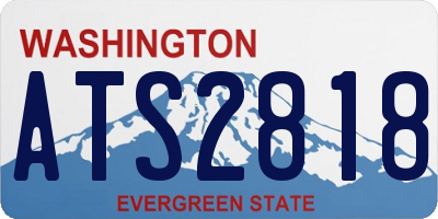 WA license plate ATS2818