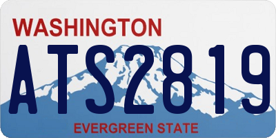 WA license plate ATS2819