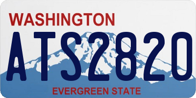 WA license plate ATS2820