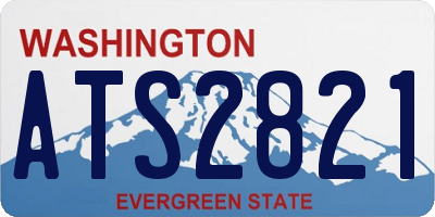 WA license plate ATS2821