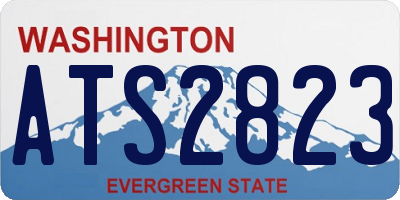 WA license plate ATS2823