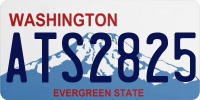 WA license plate ATS2825