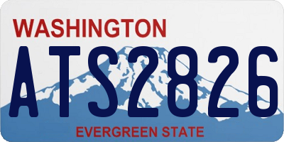WA license plate ATS2826