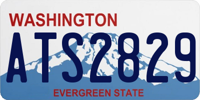 WA license plate ATS2829
