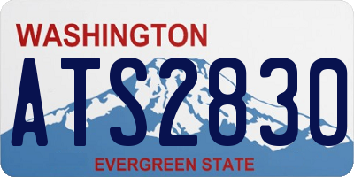 WA license plate ATS2830