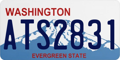 WA license plate ATS2831