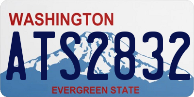 WA license plate ATS2832