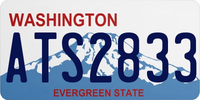 WA license plate ATS2833