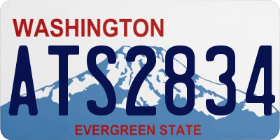WA license plate ATS2834