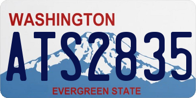 WA license plate ATS2835