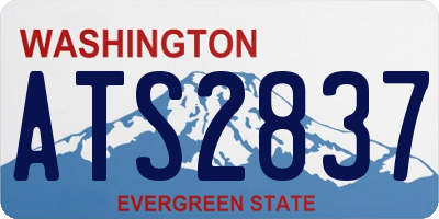 WA license plate ATS2837