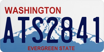 WA license plate ATS2841