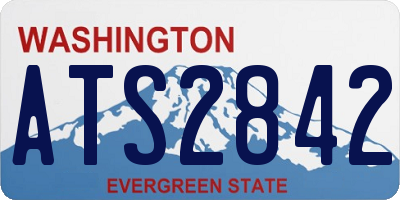 WA license plate ATS2842