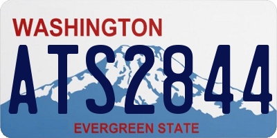 WA license plate ATS2844
