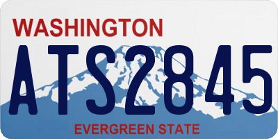 WA license plate ATS2845