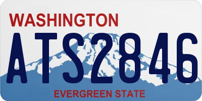 WA license plate ATS2846