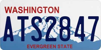 WA license plate ATS2847