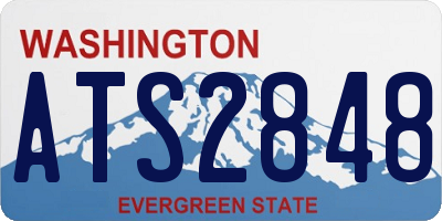 WA license plate ATS2848