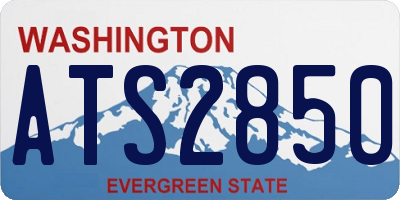 WA license plate ATS2850