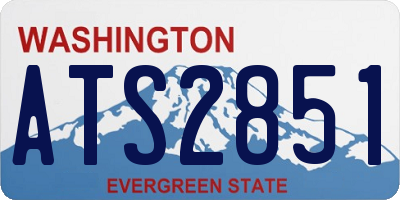 WA license plate ATS2851