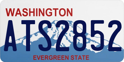 WA license plate ATS2852