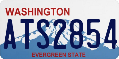 WA license plate ATS2854