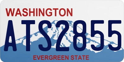 WA license plate ATS2855