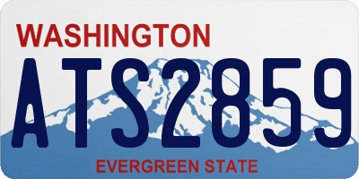 WA license plate ATS2859